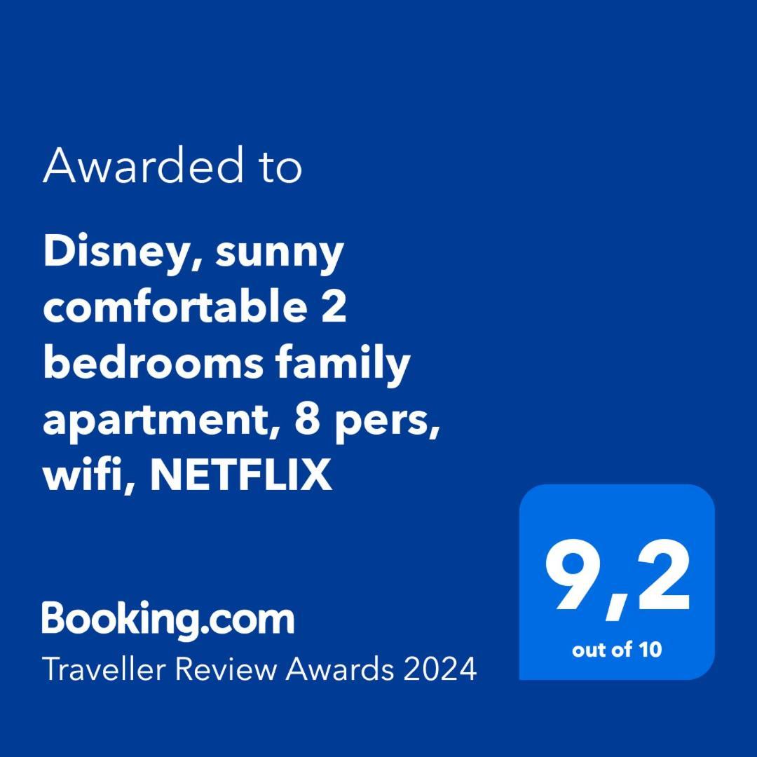 Disney, Sunny Comfortable 2 Bedrooms Family Apartment, 8 Pers, Wifi, Netflix 谢西 外观 照片